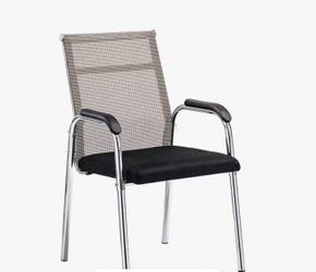 Mesh Office Guest Chair with Chrome Frame
