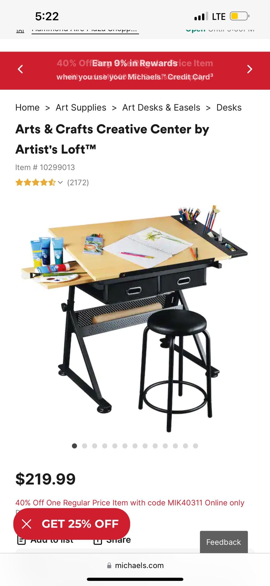 Painting Desk/Easel