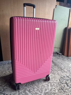 Large Pink Hard Shell Spinner Luggage