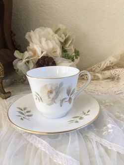 Royal Doulton vintage 1970's Yorkshire Rose one teacup and one saucer