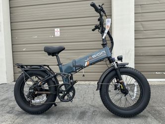 JASION Hunter Pro 1000 Watt Dual Suspension Electric Bike Storm Blue