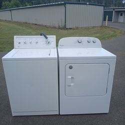 SUPER CAPACITY WASHER AND DRYER DELIVERY AVAILABLE 90-DAY WRITTEN WARRANTY 