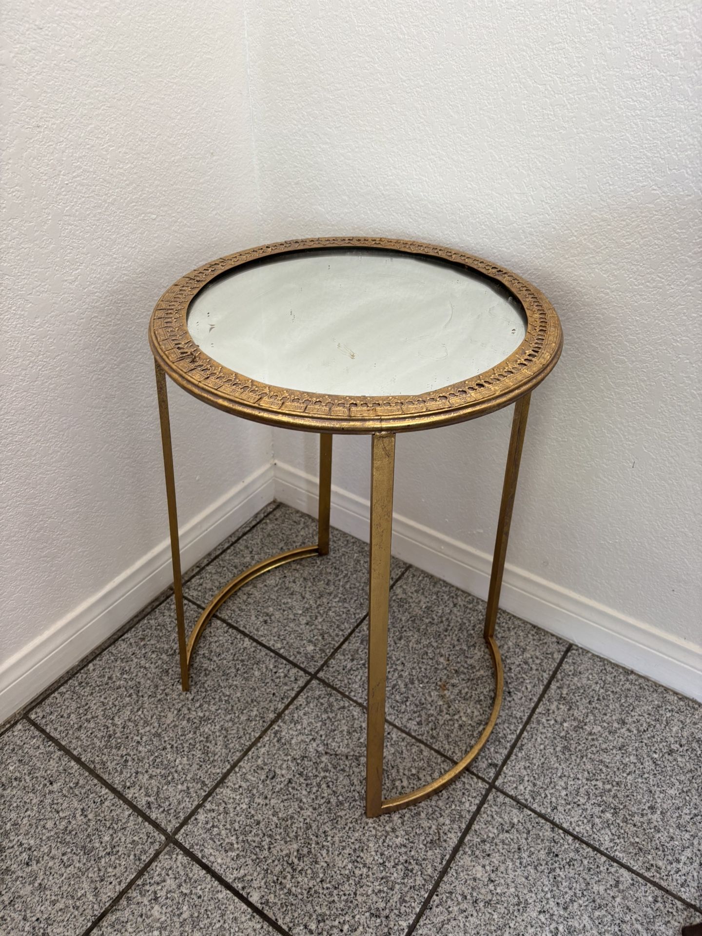 Gold Mirrored Table