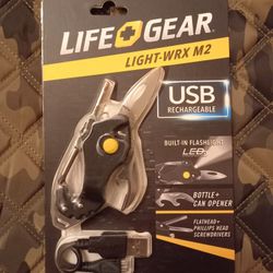 SEALED Multi Tools with LED Rechargeable Flashlight $15 EACH