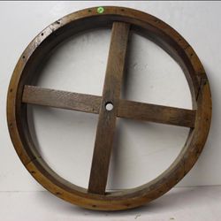VTG Industrial Wooden Pulley And Wheel 