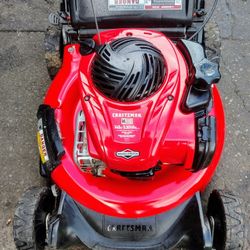 Like-New Craftsman 140CC 5.5HP Gas Powered Lawnmower With Bag!