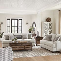 Brand New 2PC Light Grey Sofa and Loveseat Set