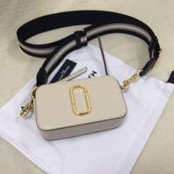 Marc Jacobs The Snapshot Crossbody Bag Cloud White Multi