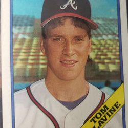 Topps Tom Glavine 779 RC Rookie Braves Baseball Card