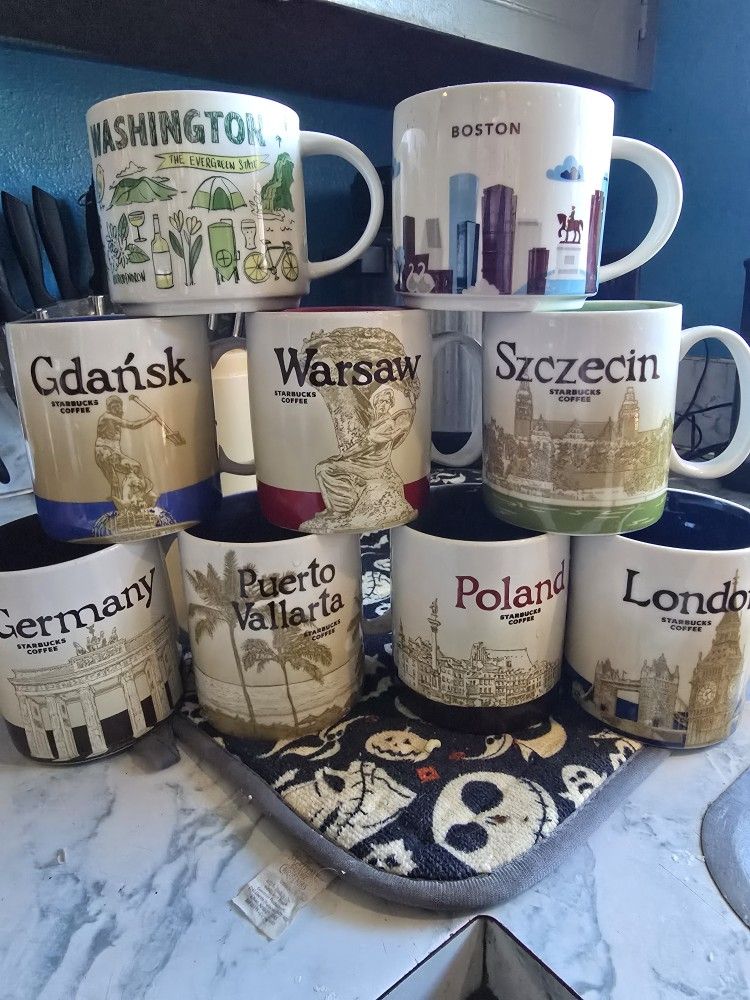 Starbucks "You are here" Mugs