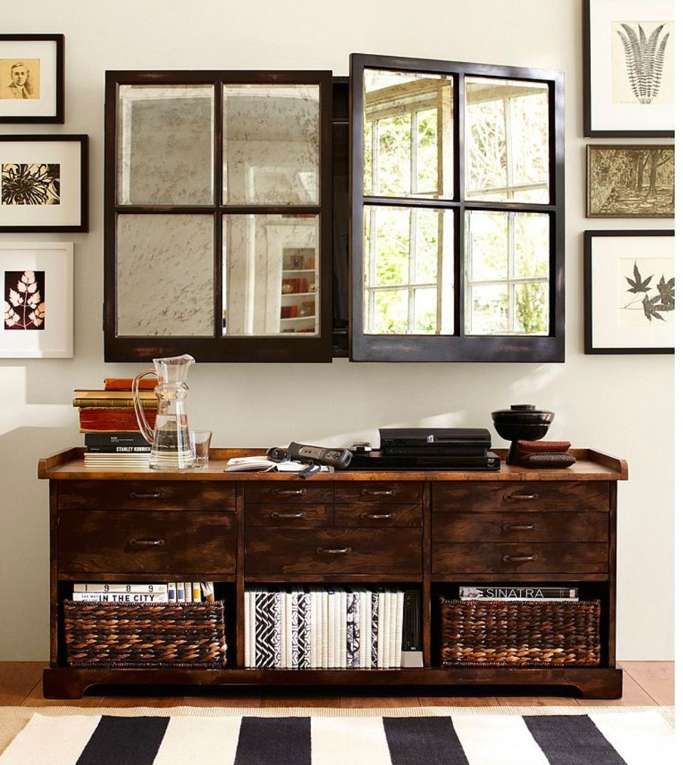 Mirror TV cabinet Cover Small And Large Size Available.