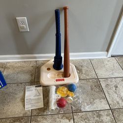 Fisher Price Grow to Pro Kids Baseball Teeball Set