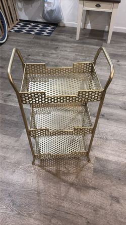 Gold 3-Tier Bar Cart ✨