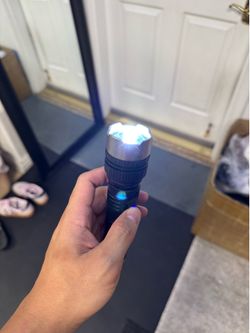 High powered OEM flashlight for camping and night. LED screen extra power