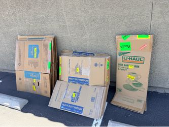 Moving boxes and Packing Materials
