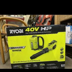 Ryobi 40v Cordless Backpack/Handheld Blower Kit