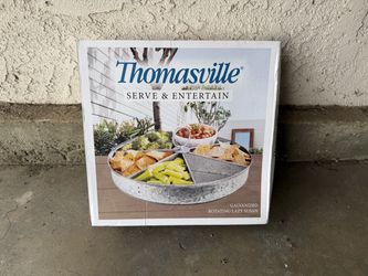 Thomasville Galvanized Rotating Lazy Susan