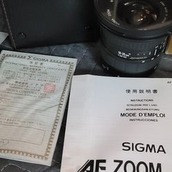Camera Lens Sigma 18-35mm Lens, with
HOYA 82mm UV(Yes! It's Still Available 
