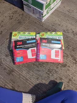 Three New Window Insulation Kits 3M, Duck , One Bonus Open Box