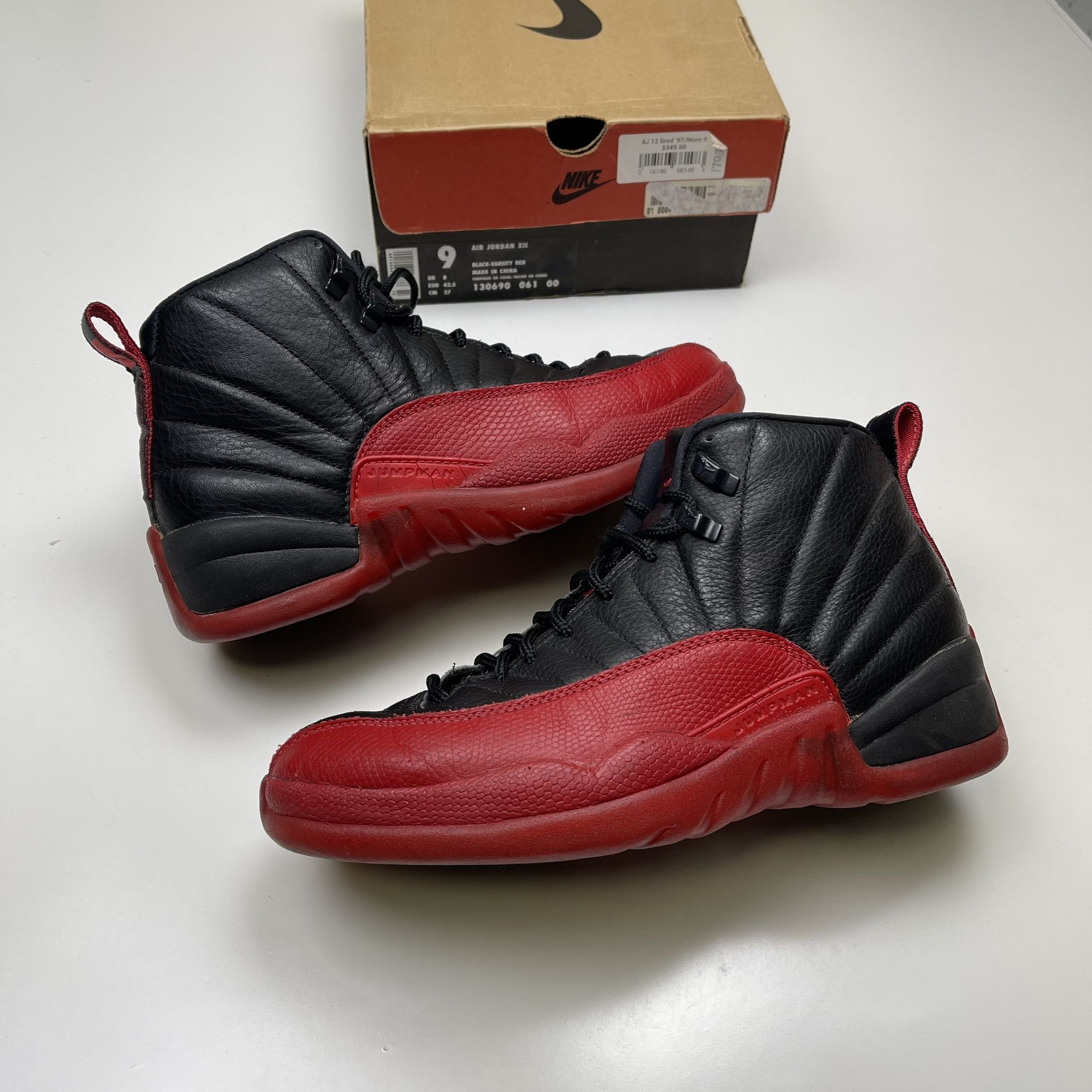 Vintage OG Nike Jordan Bred 1997 Flu Games Size Original 90s