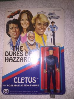 1981 Mego Dukes of Hazzard Cletus MINT on card action figure.