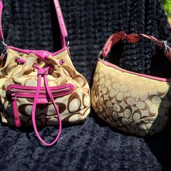 2 Authentic Coach Purses! Great Used Condition! 