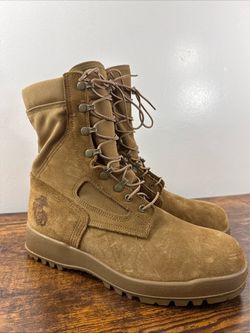 McRae USMC Combat Boots Men’s 10.5R Hot Weather Vibram Sole Military Issued EGA