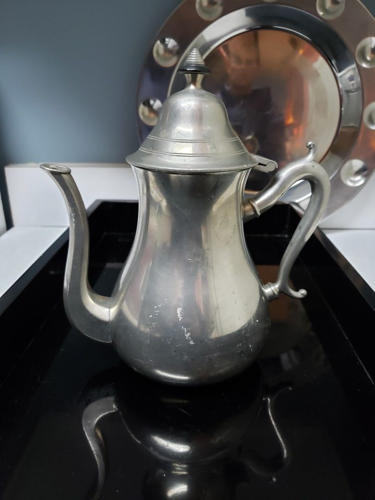 Vintage pewter kettle - Holland