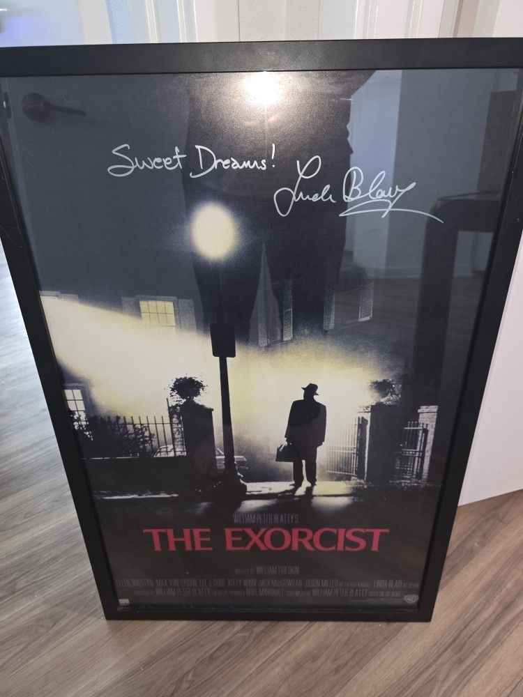Signed By Lind Blair Exorcist Poster