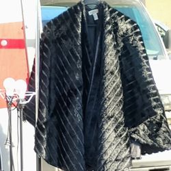 alpaca fur Cape Poncho