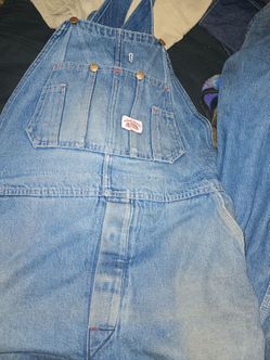 Button fly overalls HIGHLY WORN OUT PERFECT FOR COSTUME