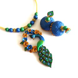 Handmade earrings and necklace custom made on order