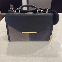 Black And Gray Handbag