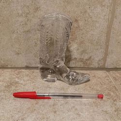 Crystal boot figurine home decoration like new