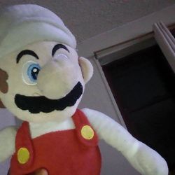 fire Mario plushie