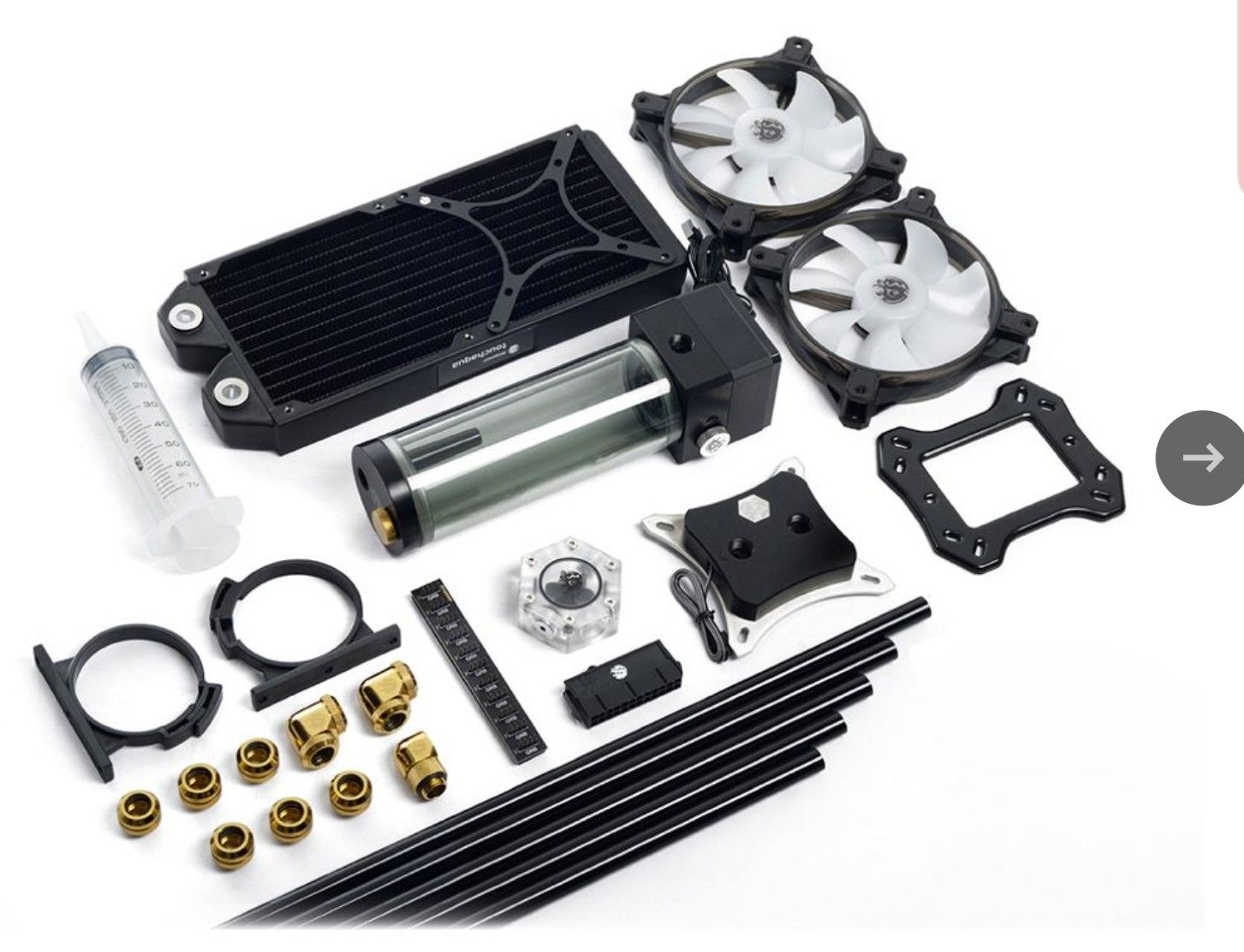 Bitspower midnight water cooling kit
