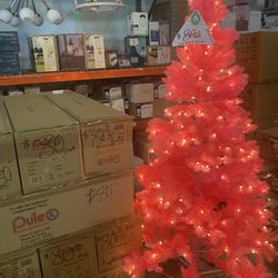 Brand New Pink Pre Lit Christmas Trees- Were $80 Each - 11/29-50%off Storewide Sale- Now $40 Each Time Of Purchase Pickup