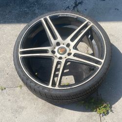 Axe Concave 20” Rims With Tires