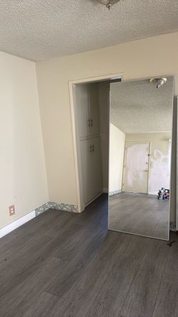 Large framed mirror