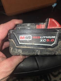 M18 battery red lithium xc 5.0
