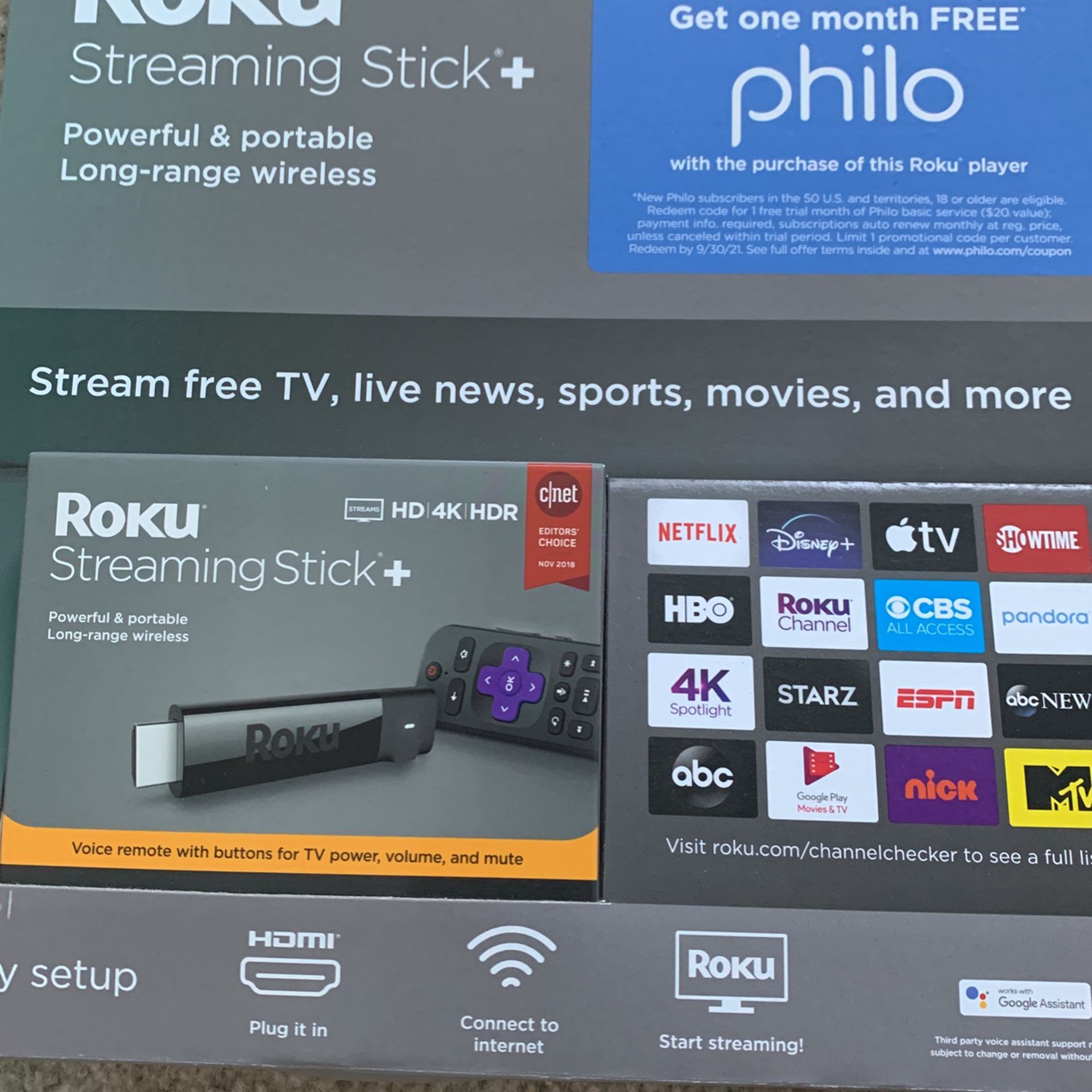 Brand New Roku Streaming Stick Plus-4k