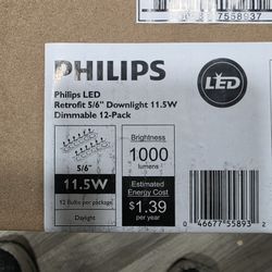 Philips 12 Pack 5/6" Dimmable Lights