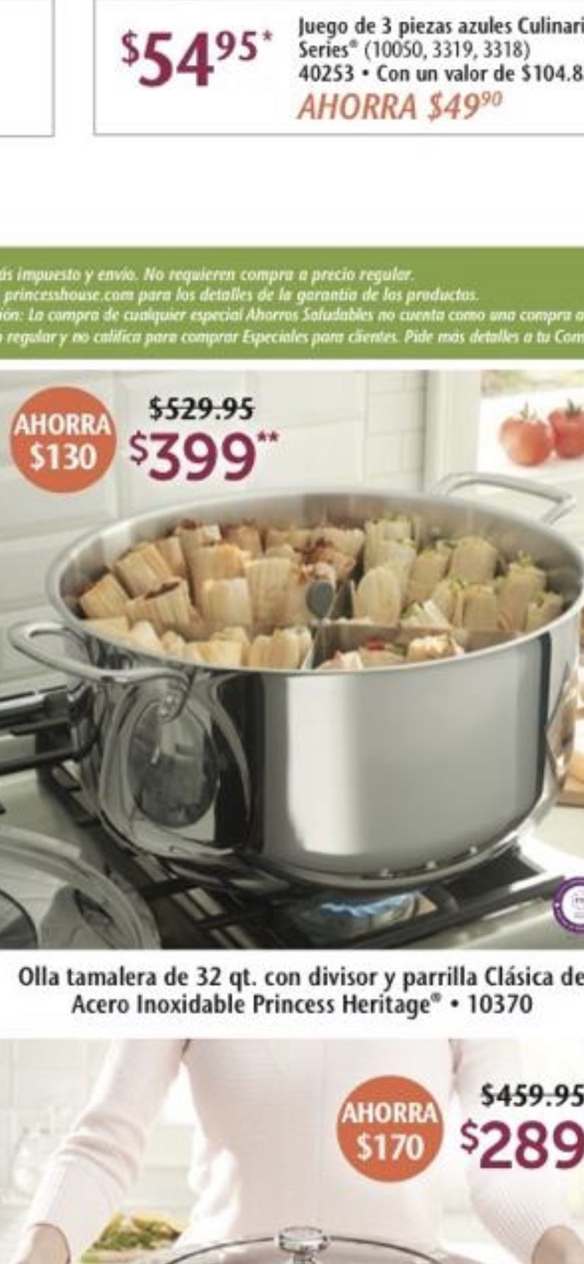 Olla Tamalera De 32 Qt Nueva $300