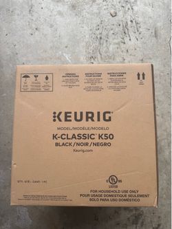 Keurig coffe maker k-classic k50