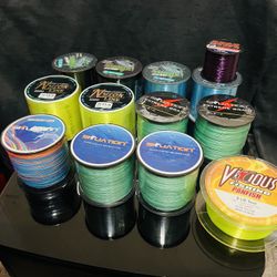 Fishing Line braided and Nylon 8Lb To 80Lb  500 yds 