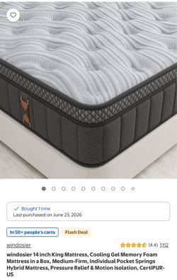 King size memory foam mattress
