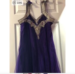 Purple anarkali dress