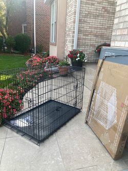 42” large dog cage (double door)