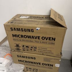 🏳️ Samsung 1.6 cu. ft. Over the Range Microwave with Auto Cook in White- Brand new ✔️