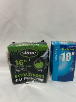 Bike Tube Bundle One 18 and One 16 Inch Bicycle Inner Tube both 15$